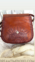 Load image into Gallery viewer, Hand Tooled Mandala Magic Leather Boho Bag-Handbags, Wallets & Cases-Dreamtime Boho-Dreamtime Boho