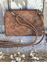 Load image into Gallery viewer, Handcrafted Mandala Crossbody Leather Boho Bag-Handbags, Wallets & Cases-Dreamtime Boho-Dreamtime Boho