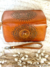 Load image into Gallery viewer, Mandala Boho Leather Wallet Purse Hand Tooled-Apparel & Accessories-Dreamtime Boho-Dreamtime Boho