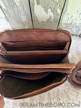 Load image into Gallery viewer, Handcrafted Mandala Crossbody Leather Boho Bag-Handbags, Wallets & Cases-Dreamtime Boho-Dreamtime Boho