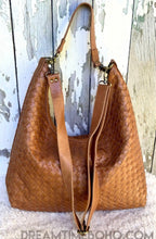 Load image into Gallery viewer, Stunning Handmade Woven Leather Boho Bag-Handbags-Dreamtime Boho -Dreamtime Boho