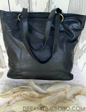 Load image into Gallery viewer, Hand Tooled Buffalo Leather Tote Shoulder Bag-Leather Shoulder Bag-Dreamtime Boho -Dreamtime Boho