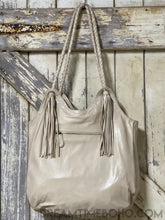 Load image into Gallery viewer, Handcrafted Thunderbird Leather Shoulder Bag Boho Tote-Apparel & Accessories-Dreamtime Boho-Beige-Dreamtime Boho