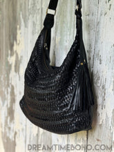 Load image into Gallery viewer, Gypsy Weave Slouch Bag Crossbody Leather Boho Bag-Handbags, Wallets & Cases-Dreamtime Boho -Tan-Dreamtime Boho