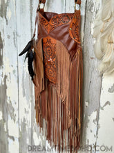 Load image into Gallery viewer, Rustic Meadow Crossbody Leather Fringe Boho Bag-Handbags, Wallets & Cases-Dreamtime Boho -Brown-Dreamtime Boho