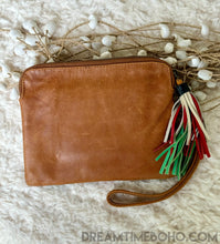 Load image into Gallery viewer, Rainbow Leather Boho Wallet Purse-Handbags, Wallets & Cases-Dreamtime Boho -Tan-Dreamtime Boho