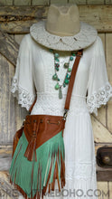 Load image into Gallery viewer, Handcrafted Bohemian Leather Fringe Bag-Handbags-Dreamtime Boho -Dreamtime Boho