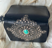 Load image into Gallery viewer, Hand Tooled Mandala Leather Boho Purse-Handbags, Wallets & Cases-Dreamtime Boho -Dreamtime Boho