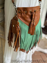 Load image into Gallery viewer, Handcrafted Bohemian Leather Fringe Bag-Handbags-Dreamtime Boho -Dreamtime Boho