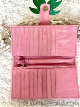 Load image into Gallery viewer, Boho Palm Tree Leather Wallet Purse-Handbags, Wallets & Cases-Dreamtime Boho -Pink-Dreamtime Boho