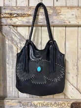 Load image into Gallery viewer, Handcrafted Thunderbird Leather Shoulder Bag Boho Tote-Apparel & Accessories-Dreamtime Boho-Beige-Dreamtime Boho