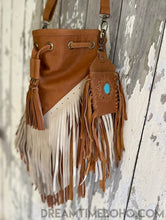 Load image into Gallery viewer, Handcrafted Fringe Crossbody Leather Boho Bag-Crossbody Bag-Dreamtime Boho-Dreamtime Boho