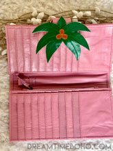 Load image into Gallery viewer, Boho Palm Tree Leather Wallet Purse-Handbags, Wallets & Cases-Dreamtime Boho -Pink-Dreamtime Boho