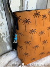 Load image into Gallery viewer, Leather Boho Shoulder Bag - Coastal Palm-Bohemian Necklace-Dreamtime Boho-Dreamtime Boho