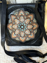 Load image into Gallery viewer, Tooled Mandala Leather Crossbody Boho Bag-Crossbody Bag-Dreamtime Boho -Dreamtime Boho