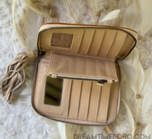 Load image into Gallery viewer, Mandala Handmade Leather Boho Wallet Purse Small-Handbags, Wallets & Cases-Dreamtime Boho -Dreamtime Boho