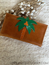 Load image into Gallery viewer, Boho Palm Tree Leather Wallet Purse-Handbags, Wallets & Cases-Dreamtime Boho -Pink-Dreamtime Boho