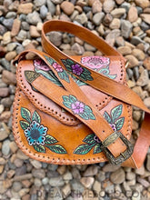 Load image into Gallery viewer, Hand Tooled Gypsy Flower Leather Boho Bag-Handbags, Wallets & Cases-Dreamtime Boho-Dreamtime Boho