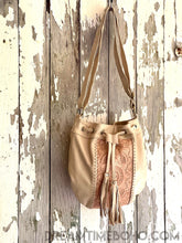 Load image into Gallery viewer, Hand Tooled Leather Crossbody Mandala Flower Boho Bag-Handbags, Wallets & Cases-Dreamtime Boho-Black-Dreamtime Boho