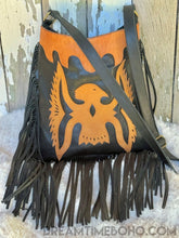 Load image into Gallery viewer, Leather Fringe Crossbody Boho Bag Wild Wanderer-Leather Crossbody Bag-Dreamtime Boho-Dreamtime Boho