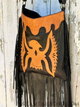 Load image into Gallery viewer, Leather Fringe Crossbody Boho Bag Wild Wanderer-Leather Crossbody Bag-Dreamtime Boho-Dreamtime Boho