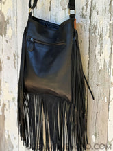 Load image into Gallery viewer, Leather Fringe Crossbody Boho Bag Wild Wanderer-Leather Crossbody Bag-Dreamtime Boho-Dreamtime Boho