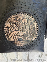 Load image into Gallery viewer, Hand Tooled Crossbody Leather Boho Bag-Handbags-Dreamtime Boho-Dreamtime Boho