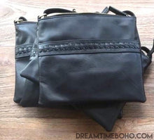 Load image into Gallery viewer, Coastal Leather Cross Body Bag-Leather Crossbody Bag-Dreamtime Boho-Tan-Dreamtime Boho