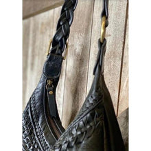 Load image into Gallery viewer, Fringe Leather Crossbody Boho Bag - Brooklyn-Handbags-Dreamtime Boho-Black-Dreamtime Boho