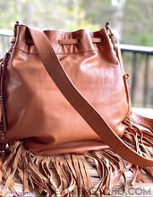 Load image into Gallery viewer, Gypsy Weave Fringe Leather Boho Bag-Handbags, Wallets & Cases-Dreamtime Boho-Black-Dreamtime Boho
