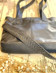 Large Leather Weekender Shoulder Crosssbody Bag-Handbags-Dreamtime Boho-Tan-Dreamtime Boho