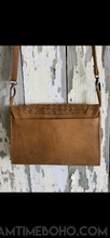 Load image into Gallery viewer, Hand Made Joanna Leather Wallet Clutch Crossbody Bag-Handbags, Wallets & Cases-Dreamtime Boho-Tan-Dreamtime Boho