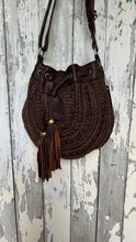 Load image into Gallery viewer, Gypsy Weave Handcrafted Leather Boho Bag - Fringe Free