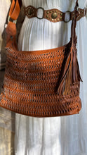 Load image into Gallery viewer, Gypsy Weave Leather Slouch Bag - Small