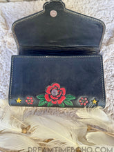 Load image into Gallery viewer, Angel Wings &amp; Roses Hand Painted Leather Crossbody Bag &amp; Wallet Set-Handbags, Wallets &amp; Cases-Dreamtime Boho -Dreamtime Boho