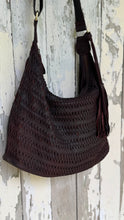 Load image into Gallery viewer, Gypsy Weave Slouch Bag Crossbody Leather Boho Bag