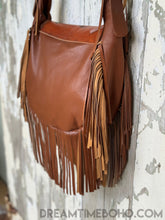 Load image into Gallery viewer, Gypsy Buffalo Fringe Leather Crossbody Boho Bag-Crossbody Bag-Dreamtime Boho-Gypsy Buffalo Rich Dark Brown-Dreamtime Boho