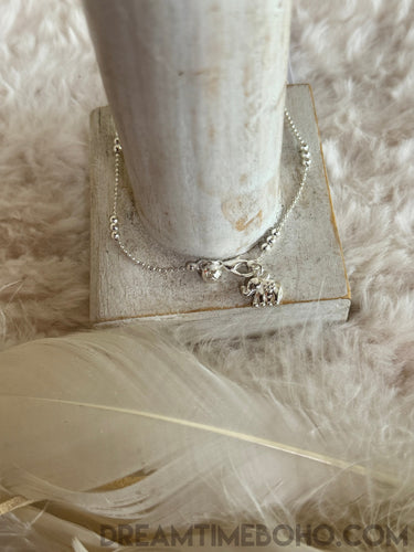 Sacred Elephant Sterling Silver Boho Anklet – 925 Jewellery-jewellery-Dreamtime Boho-Dreamtime Boho