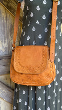 Load image into Gallery viewer, Wildflower Soul Hand Tooled Leather Crossbody Bag