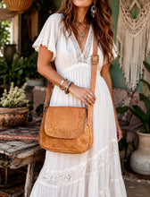 Load image into Gallery viewer, Wildflower Soul Hand Tooled Leather Crossbody Bag