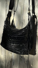 Load image into Gallery viewer, Gypsy Weave Leather Slouch Bag - Small