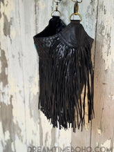 Load image into Gallery viewer, Fringe Leather Boho Bag Gemstone Bag-Apparel &amp; Accessories-Dreamtime Boho -Blush-Dreamtime Boho