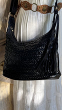 Load image into Gallery viewer, Gypsy Weave Leather Slouch Bag - Small