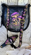 Load image into Gallery viewer, Mushroom Magic Hand Tooled Leather Crossbody Bag &amp; Cuff Set
