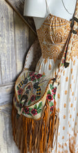 Load image into Gallery viewer, Bee Story Hand-Painted Leather Boho Crossbody Bag