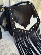 Load image into Gallery viewer, Cowhide &amp; Suede Fringe Crossbody Western Bag-Crossbody Bag-Dreamtime Boho -Dreamtime Boho