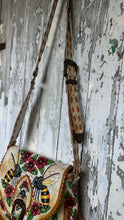 Load image into Gallery viewer, Bee Story Hand-Painted Leather Boho Crossbody Bag