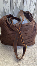 Load image into Gallery viewer, Gypsy Weave Leather Slouch Bag - Small