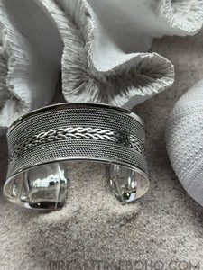 Tideweaver – Handcrafted Sterling Silver Boho Cuff Bracelet-jewellery-Dreamtime Boho -Dreamtime Boho
