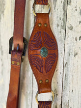 Load image into Gallery viewer, Hand Tooled Dream Angel Fringe Leather Boho Bag